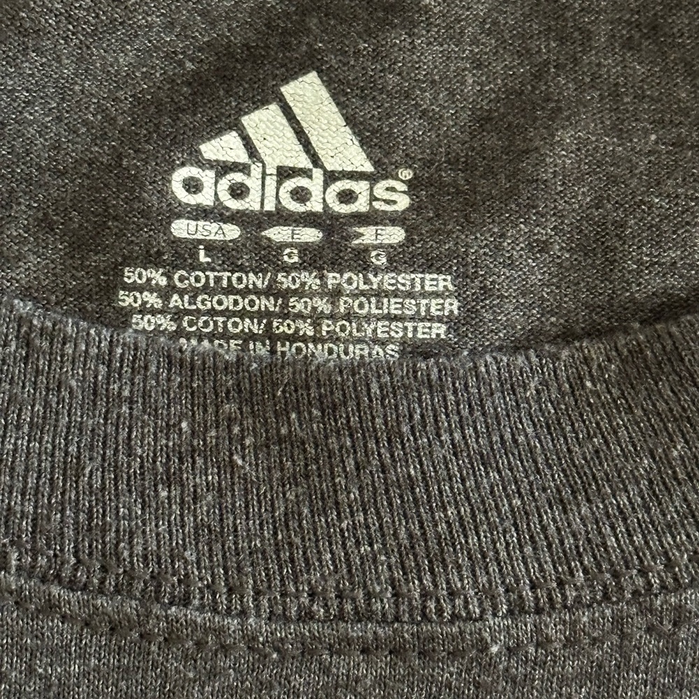 Adidas Gray Sacramento Kings Long Sleeve Tee - Picture 3 of 3